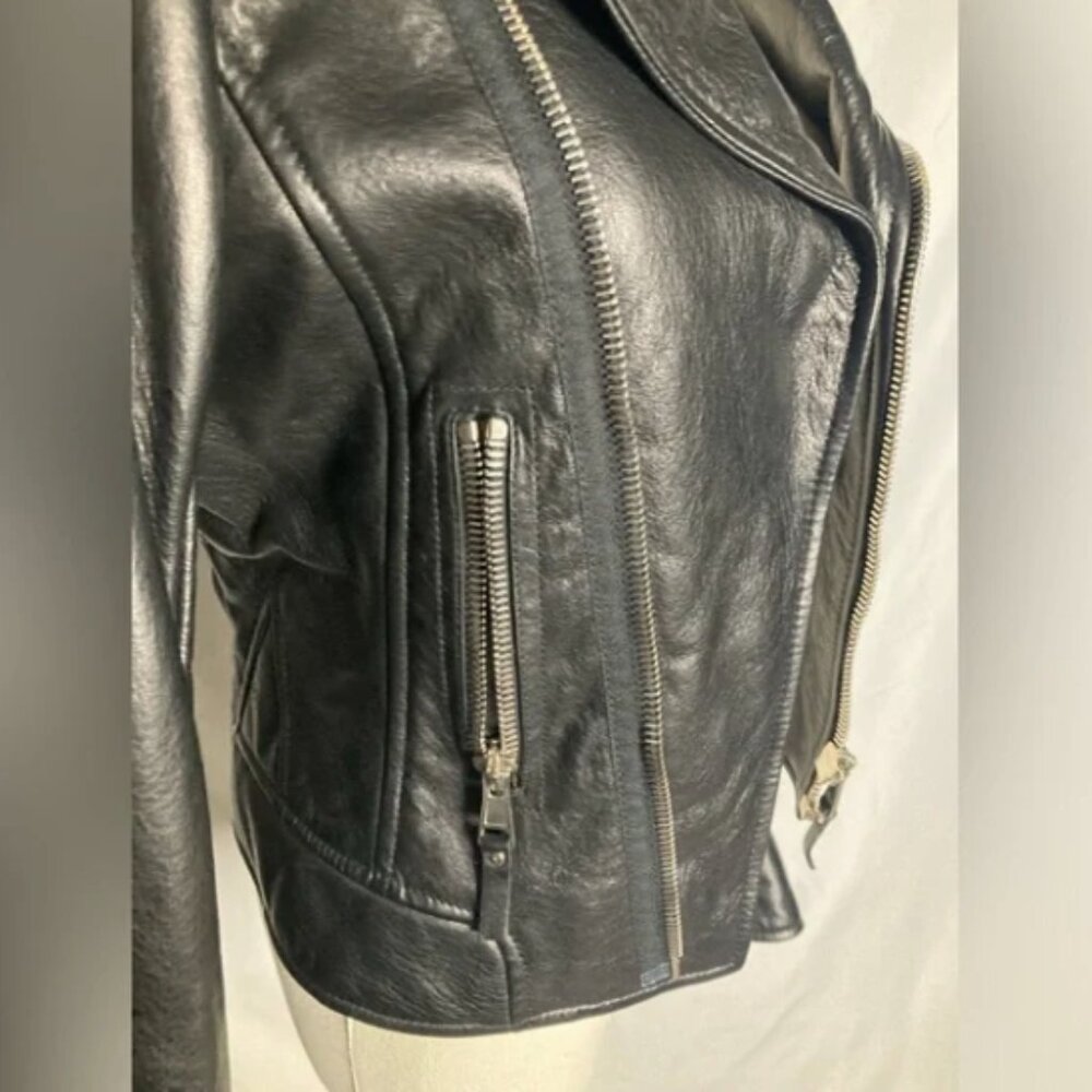 Balenciaga Women’s Authentic Italian Leather Jacket - Picture 2 of 7